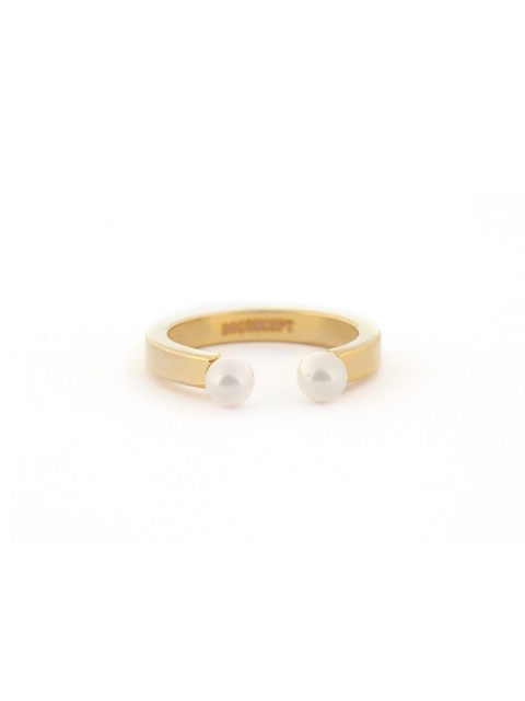 TINY OPEN RING WITH PEARLS