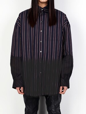 INFECTED NAVY STRIPED SHIRTS (DZFW19_TP_SH02)