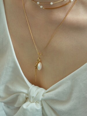 drop water pearl necklace_pearl