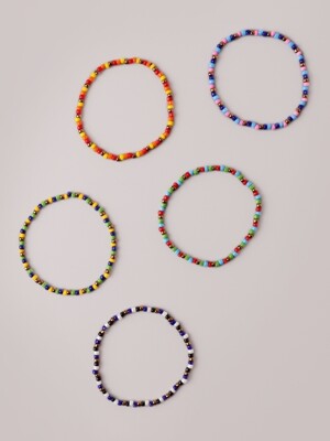 Bronze beads mix color layered Bracelet 브론즈 비즈 믹스 레이어드 팔찌 5color
