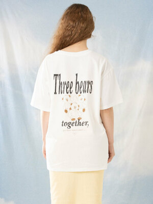 3 BEARS OVER FIT TEE_WHITE (UNISEX)