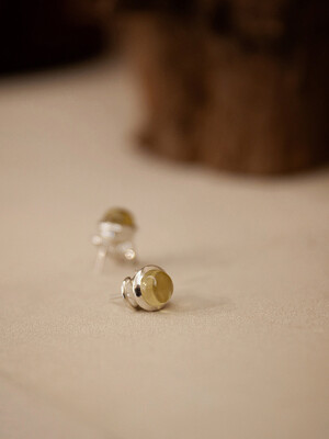 lemon quartz clip earrings