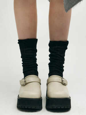 70S CLOGS_ivory plain