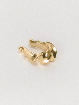 Butter cream earcuff(gold) 버터 크림 이어커프 골드