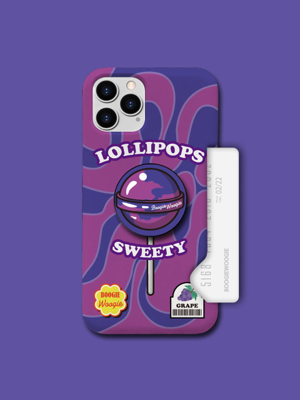 부기우기 슬림카드 케이스 - 롤리팝 그레이프(Lollipops Grape)