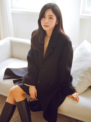 [Day-Wool] Single-breasted Wool Coat_2color