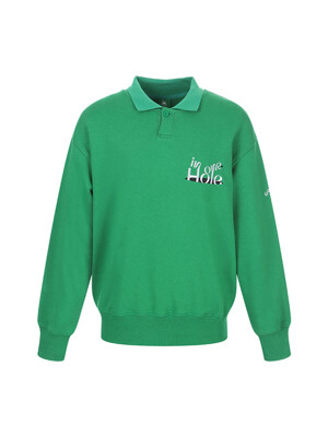 unisex polo sweatshirt_green