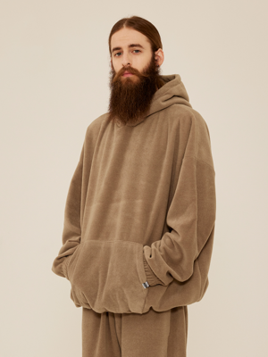 CB FLEECE OVER HOOD (BEIGE)