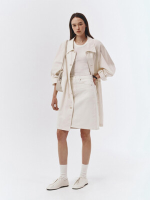 APRIL-SHOWER HALF TRENCH CREAM_UDTR3B221CR