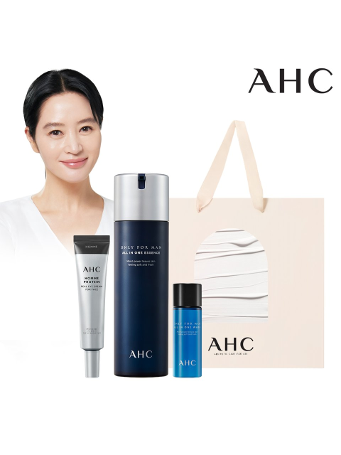 선케어 - 에이에이치씨 (AHC) - [올인원세트] AHC 온리포맨올인원 200ml+옴므아이크림35ml+바디워시30ml+쇼핑백