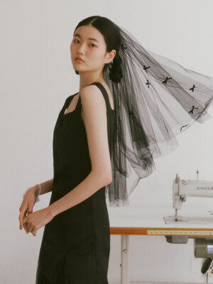 Bridal Black Mood Veil_black