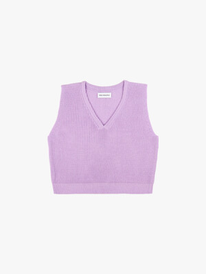 V BOXY VEST_LAVENDER