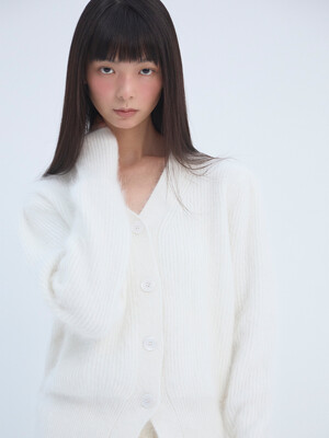 ANGORA LACCON MIX CARDIGAN_TT3W313IV