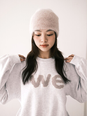 Boucle sweatshirt_light gray