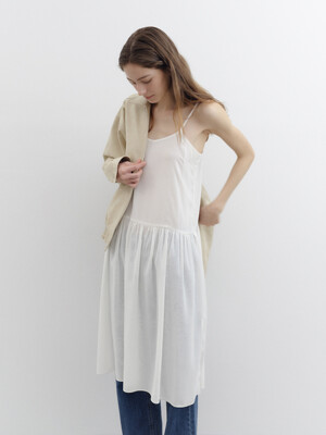 Sunday layered dress (white)