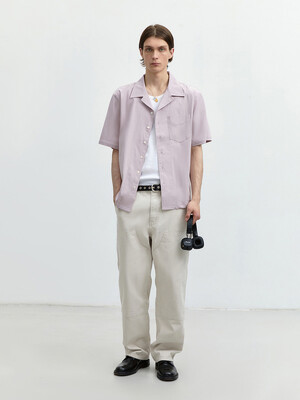 OPEN COLLARED OUT-POCKET SHIRT PINK_M_UDSH4B322P2