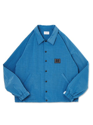 snap button shirt (Blue) CSOj-101 [Unisex]