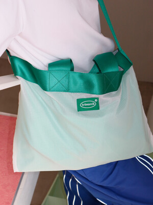 Tri Sheer Layered cross bag Green