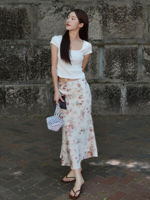 DELILAH Satin Long Skirt(딜라일라)_2 COLOR