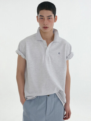 [24SS clove] Standard Pique T-Shirt_Men (Light Grey)