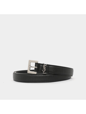 생로랑 24FW 모노그램 YSL로고 2CM 레더 남성 벨트 612616 DTI0E 1000