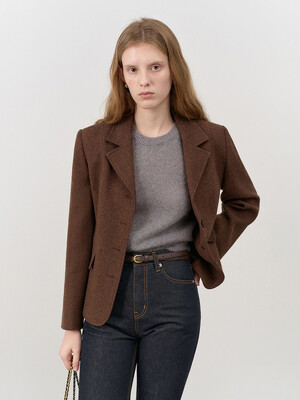 CLASSIC GABRIEL JACKET BROWN_UDJA4C206W2