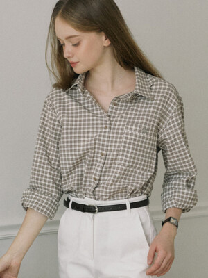 Classic Check Pocket Shirt - Brown