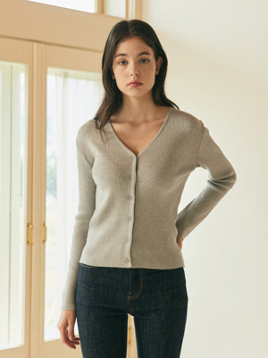 SLIM PIT V KNIT_GRAY