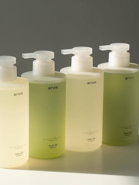 아르베 [두피 컨디션 케어] 릴렉스 45 & 프레시 55 샴푸 500ml 세트