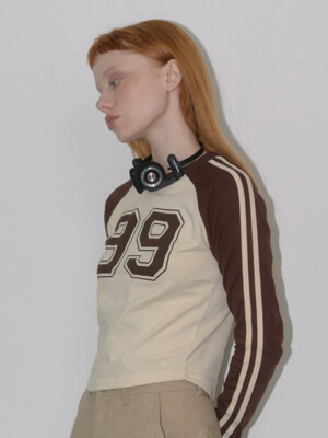 99 raglan long sleeve Brown