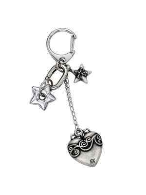 yearning keyring-black silver