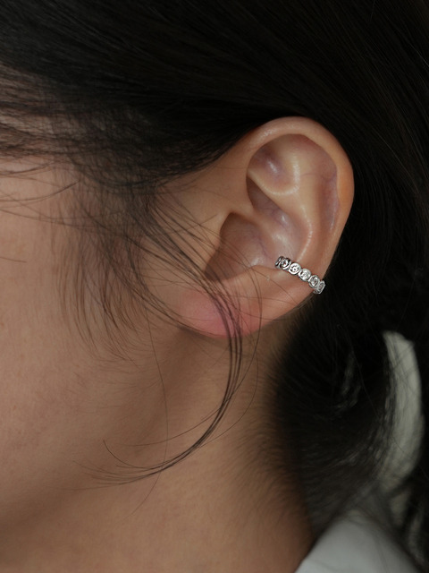 톨토이즈 [Silver925] Pythio Snow Ear cuff
