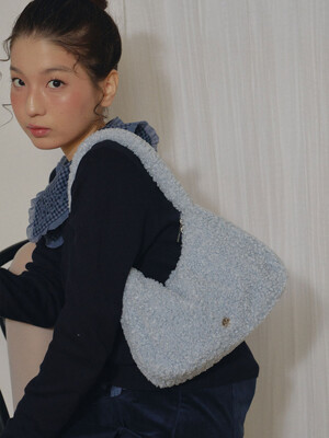 Ange Fur Tote Bag_Blue