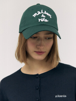 MAISON DE ROLA BALL CAP DEEP GREEN