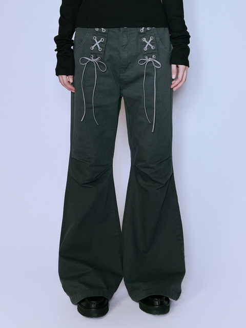 【韓国NIIER NOR ニアノア】DAMAGED BALLOON PANTS 니어노어]DAMAGED BALLOON DENIM PANTS_INDIGO