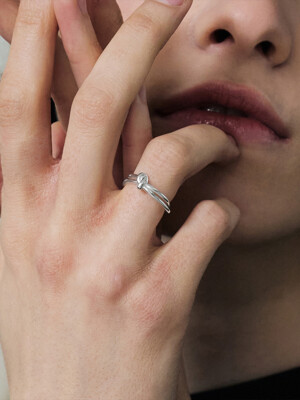 NP027 Double Twist Band Open Ring