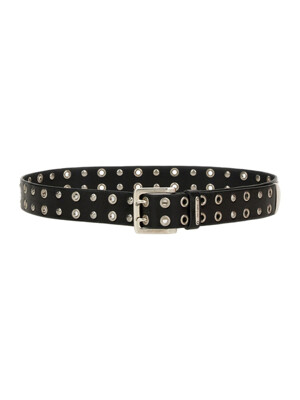 [아워레가시] SS25  벨트 A2258DFL_FLECKINGBLACKLEATHER