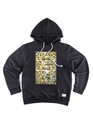 The Creation Hooded Sweat Shirt Charcoal