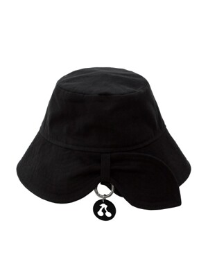 CHUNKY RIBBON BUCKET HAT BLACK