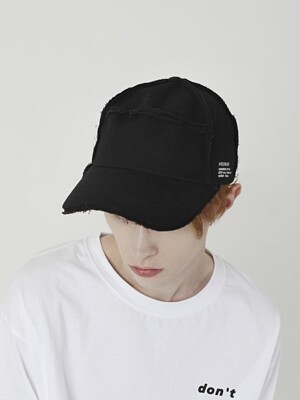 RAW WIDE CAP (BLACK)