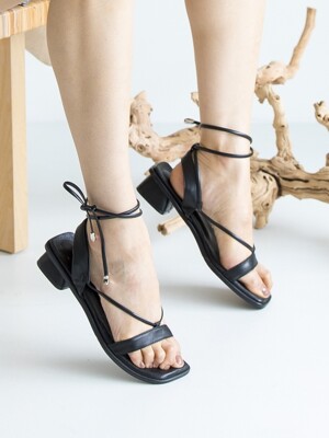 BJS19004 SPIDER SANDAL BLACK