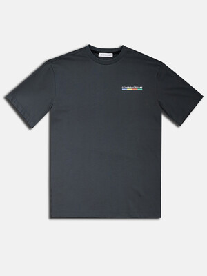 Color Frame Semi Over T-Shirt CHARCOAL