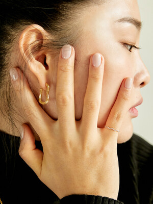 (silver925)curve Earrings