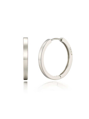 플랫 원터치 실버 귀걸이 GISVEE034