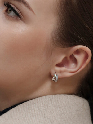 [Silver925] Predjama Hoop Earrings (#silver#gold)