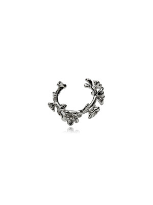 Wild Rose Wreath Ring Silver