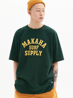 MAKAHA SURF SUPPLY T-SHIRTS / GREEN