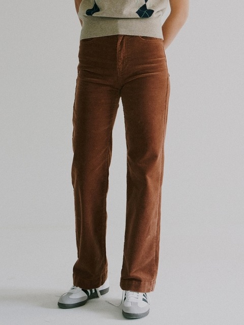 팬츠 - 블랭크공삼 (blank03) - corduroy boot cut pants (brown)
