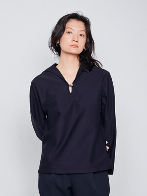 Sailor Collar Top - Navy