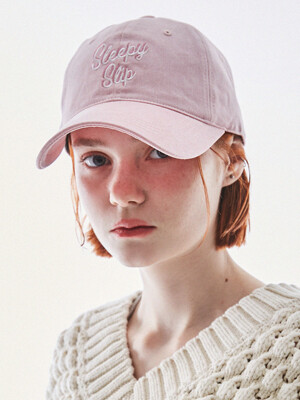 SPELLING POWDER PINK BALL CAP